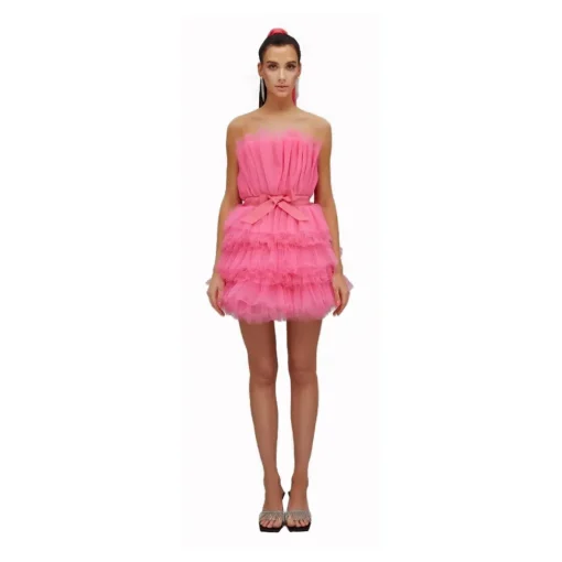 Teen Idol - Mimosa Tulle Mini Dress - Pink - Dresses - Teen-Ager - Luxury Exclusive Collection - Avvenice^ Dresses