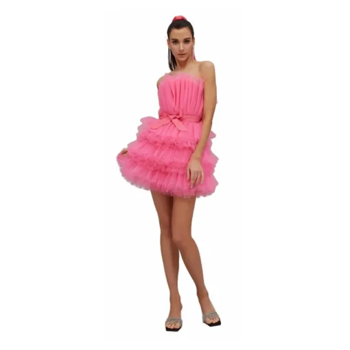 Teen Idol - Mimosa Tulle Mini Dress - Pink - Dresses - Teen-Ager - Luxury Exclusive Collection - Avvenice^ Dresses