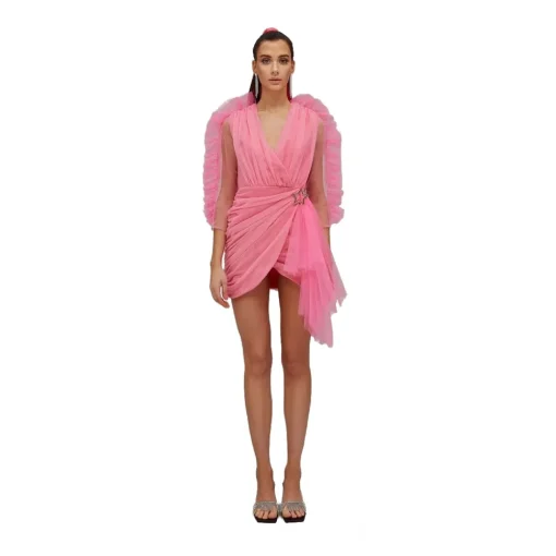 Teen Idol - Quasar Tulle Mini Dress - Pink - Dresses - Teen-Ager - Luxury Exclusive Collection - Avvenice^ Dresses