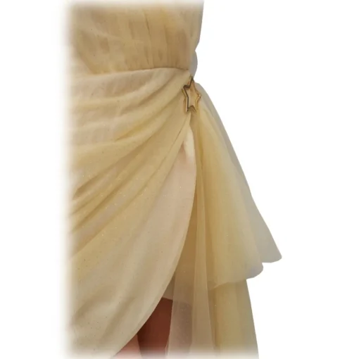 Teen Idol - Quasar Tulle Mini Dress - Gold - Dresses - Teen-Ager - Luxury Exclusive Collection - Avvenice