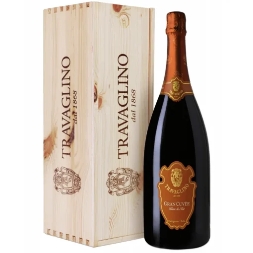 Tenuta Travaglino - Gran Cuvèe Magnum - Wooden Box - Blanc De Noir Classic Method Brut D.O.C.G. - 1,5 l - Avvenice^ Wines