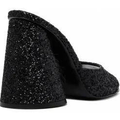 The Attico - Black Calf Leather Luz Mule - Exclusive Luxury Collection - Avvenice