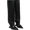 The Attico - Black Cheope Tube Boot - Exclusive Luxury Collection - Avvenice^ Shoes