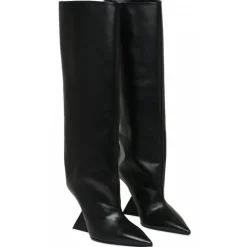 The Attico - Black Cheope Tube Boot - Exclusive Luxury Collection - Avvenice^ Shoes