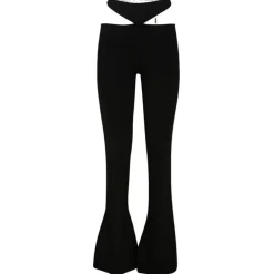 The Attico - Black Cut Out Flared Trousers - Exclusive Luxury Collection - Avvenice^ Trousers