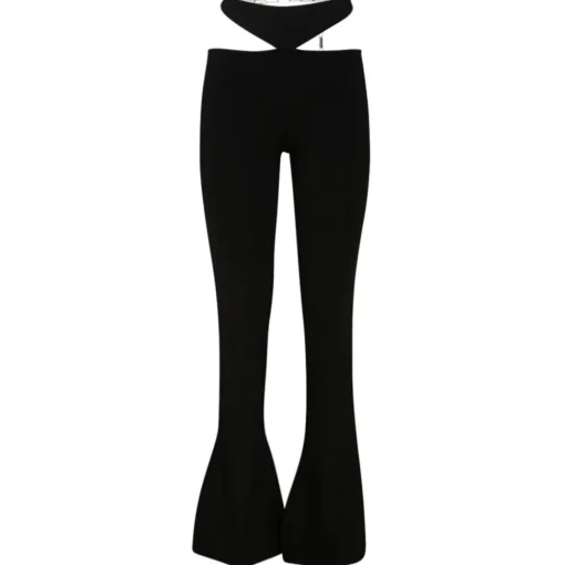 The Attico - Black Cut Out Flared Trousers - Exclusive Luxury Collection - Avvenice^ Trousers