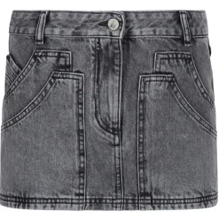 The Attico - Black Denim Mini Skirt - Exclusive Luxury Collection - Avvenice^ Skirts