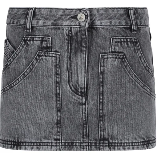The Attico - Black Denim Mini Skirt - Exclusive Luxury Collection - Avvenice^ Skirts