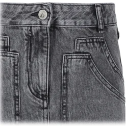 The Attico - Black Denim Mini Skirt - Exclusive Luxury Collection - Avvenice^ Skirts