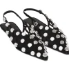 The Attico - Black Grid Ballerina Shoes - Exclusive Luxury Collection - Avvenice