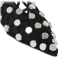 The Attico - Black Grid Ballerina Shoes - Exclusive Luxury Collection - Avvenice