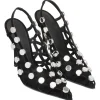 The Attico - Black Grid Pumps - Exclusive Luxury Collection - Avvenice^ Shoes
