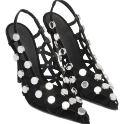 The Attico - Black Grid Pumps - Exclusive Luxury Collection - Avvenice^ Shoes
