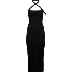 The Attico - Black Midi Dress - Exclusive Luxury Collection - Avvenice