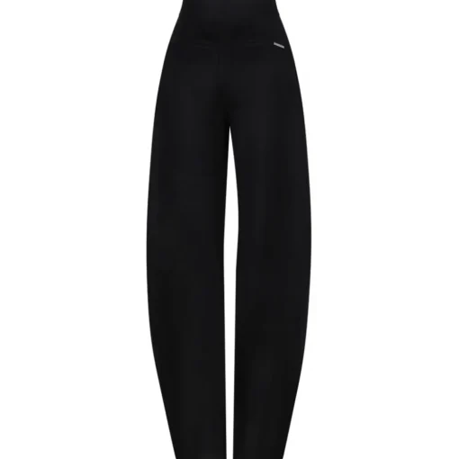 The Attico - Black Pleated Trousers - Exclusive Luxury Collection - Avvenice