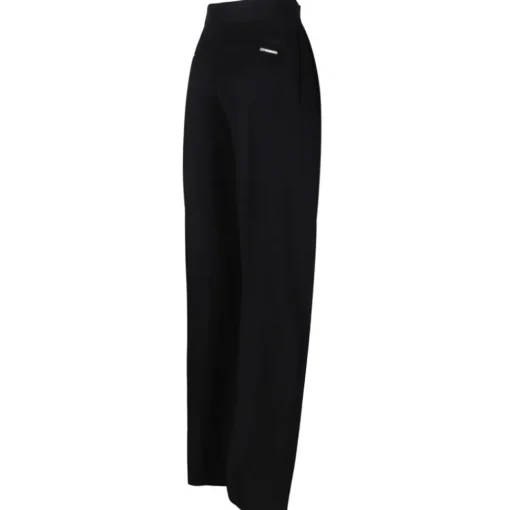 The Attico - Black Pleated Trousers - Exclusive Luxury Collection - Avvenice