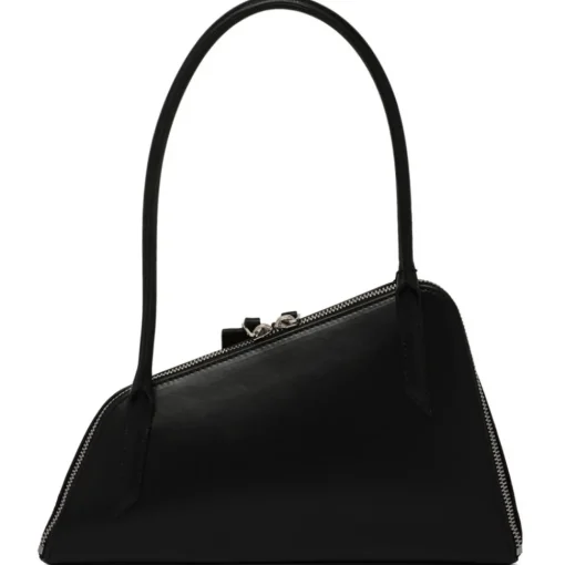 The Attico - Black Sunrise Shoulder Bag - Exclusive Luxury Collection - Avvenice