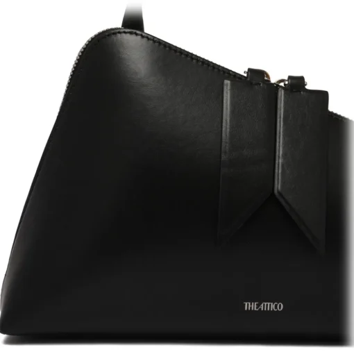 The Attico - Black Sunrise Shoulder Bag - Exclusive Luxury Collection - Avvenice