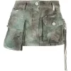 The Attico - Fay Mini Skirt in Green Camouflage - Exclusive Luxury Collection - Avvenice^ Skirts
