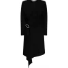 The Attico - Front Slit Long Sleeved Wrap Dress - Exclusive Luxury Collection - Avvenice