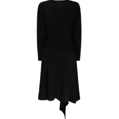The Attico - Front Slit Long Sleeved Wrap Dress - Exclusive Luxury Collection - Avvenice
