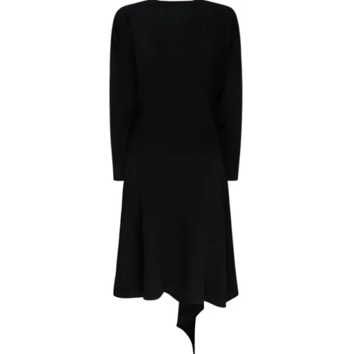 The Attico - Front Slit Long Sleeved Wrap Dress - Exclusive Luxury Collection - Avvenice