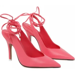 The Attico - Peach Calf Leather Strap Detail Pumps - Exclusive Luxury Collection - Avvenice