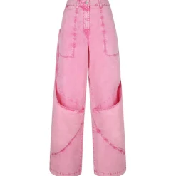 The Attico - Pink Wide Leg Trousers - Exclusive Luxury Collection - Avvenice