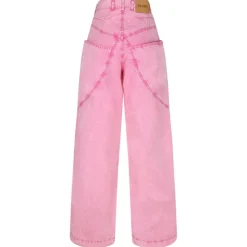 The Attico - Pink Wide Leg Trousers - Exclusive Luxury Collection - Avvenice