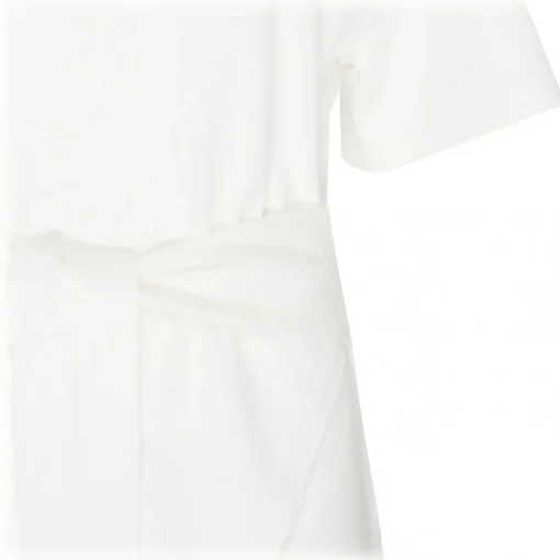 The Attico - White Cotton Front Tie T-Shirt - Exclusive Luxury Collection - Avvenice