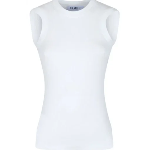 The Attico - White Reese Tank Top - Exclusive Luxury Collection - Avvenice^ Tops