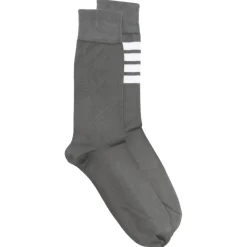 Thom Browne - 4-Bar Mid Calf Socks - Exclusive Luxury Collection - Avvenice^ Accessories