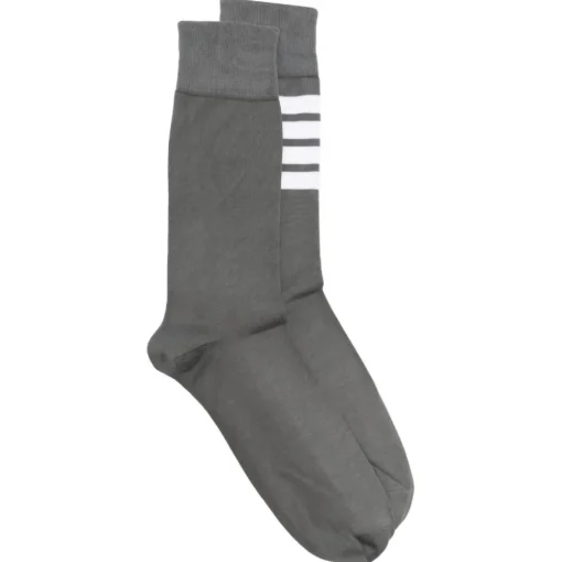 Thom Browne - 4-Bar Mid Calf Socks - Exclusive Luxury Collection - Avvenice^ Accessories