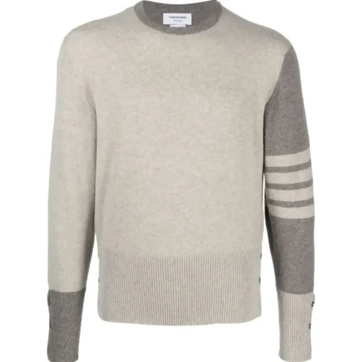 Thom Browne - Beige Fun Mix Pullover - Exclusive Luxury Collection - Avvenice