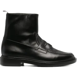 Thom Browne - Black Penny Loafer Ankle Boot - Exclusive Luxury Collection - Avvenice^ Shoes