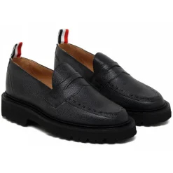 Thom Browne - Black Penny Loafer - Exclusive Luxury Collection - Avvenice^ Shoes