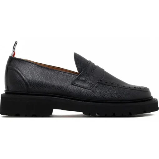 Thom Browne - Black Penny Loafer - Exclusive Luxury Collection - Avvenice^ Shoes