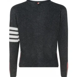 Thom Browne - Dark Grey 4-Bar Cardigan - Exclusive Luxury Collection - Avvenice^ Knitwears