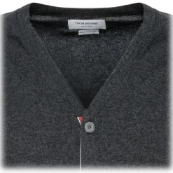 Thom Browne - Dark Grey 4-Bar Cardigan - Exclusive Luxury Collection - Avvenice^ Knitwears