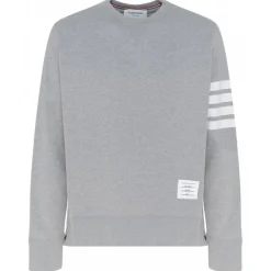 Thom Browne - Grey 4-Bar Sweatshirt - Exclusive Luxury Collection - Avvenice