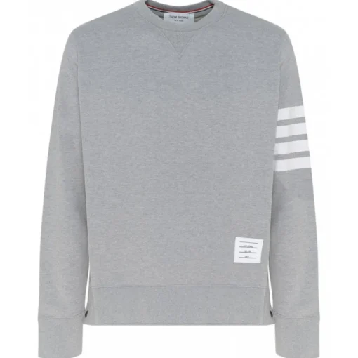 Thom Browne - Grey 4-Bar Sweatshirt - Exclusive Luxury Collection - Avvenice