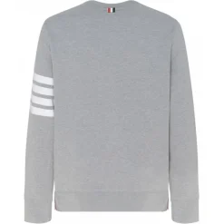 Thom Browne - Grey 4-Bar Sweatshirt - Exclusive Luxury Collection - Avvenice