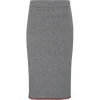 Thom Browne - Light Grey Cashmere Pencil Skirt - Exclusive Luxury Collection - Avvenice