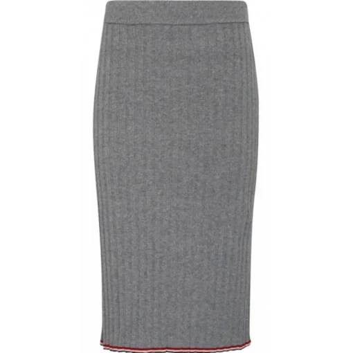 Thom Browne - Light Grey Cashmere Pencil Skirt - Exclusive Luxury Collection - Avvenice
