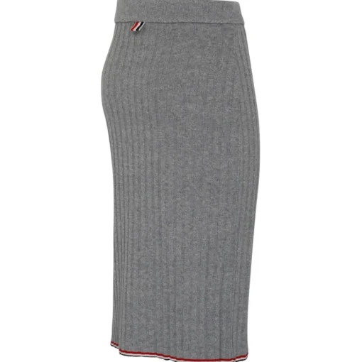 Thom Browne - Light Grey Cashmere Pencil Skirt - Exclusive Luxury Collection - Avvenice^ Skirts