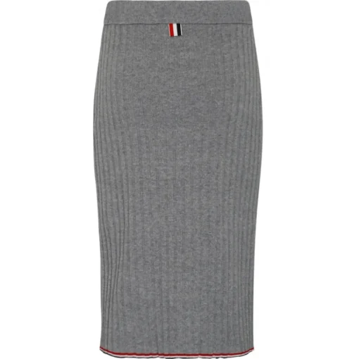 Thom Browne - Light Grey Cashmere Pencil Skirt - Exclusive Luxury Collection - Avvenice^ Skirts
