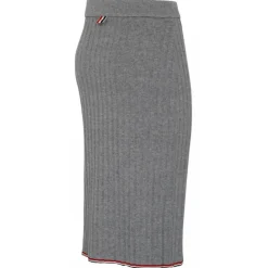Thom Browne - Light Grey Cashmere Pencil Skirt - Exclusive Luxury Collection - Avvenice