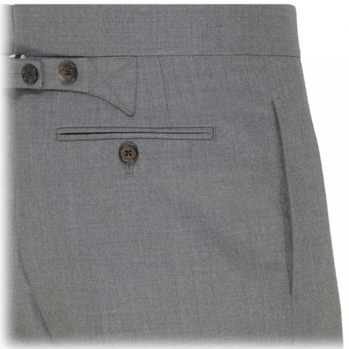 Thom Browne - Medium Grey Tailored Trousers - Exclusive Luxury Collection - Avvenice^ Trousers