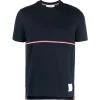 Thom Browne - Men's Navy Blue T-Shirt - Exclusive Luxury Collection - Avvenice