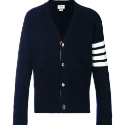 Thom Browne - Navy Blue Cashmere Cardigan - Exclusive Luxury Collection - Avvenice^ Knitwears